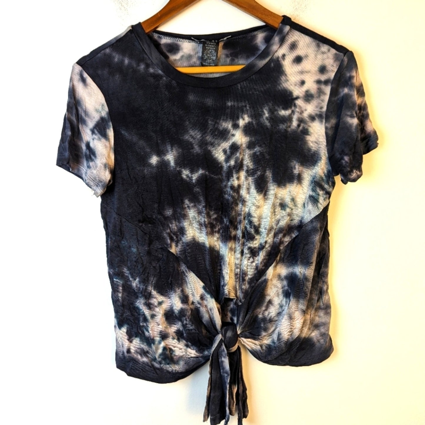 Como Black Tie Dye Tee Shirt - Small