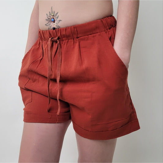 MissLook Rust Colored Shorts L