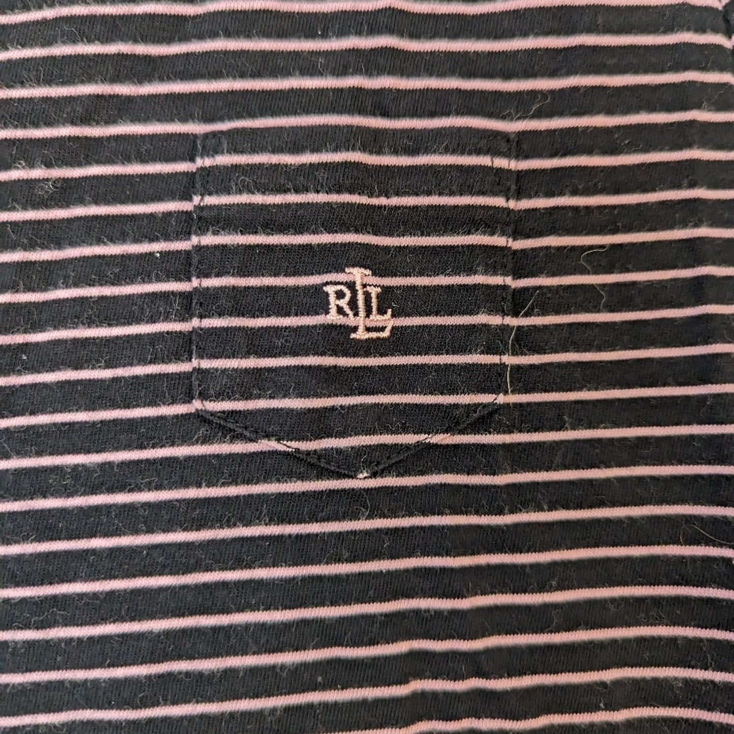 Lauren Ralph Lauren Striped Long Sleeve Tee Shirt / Small Petite