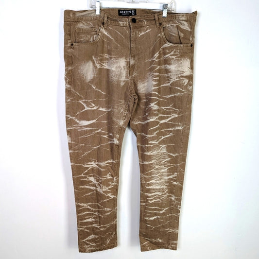 Arketype Apparel & Co. Men's Tie Dye Jeans 42 x 32