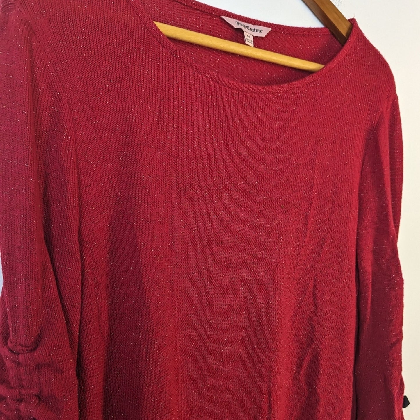 Juicy Couture Red Shimmering Top / Medium