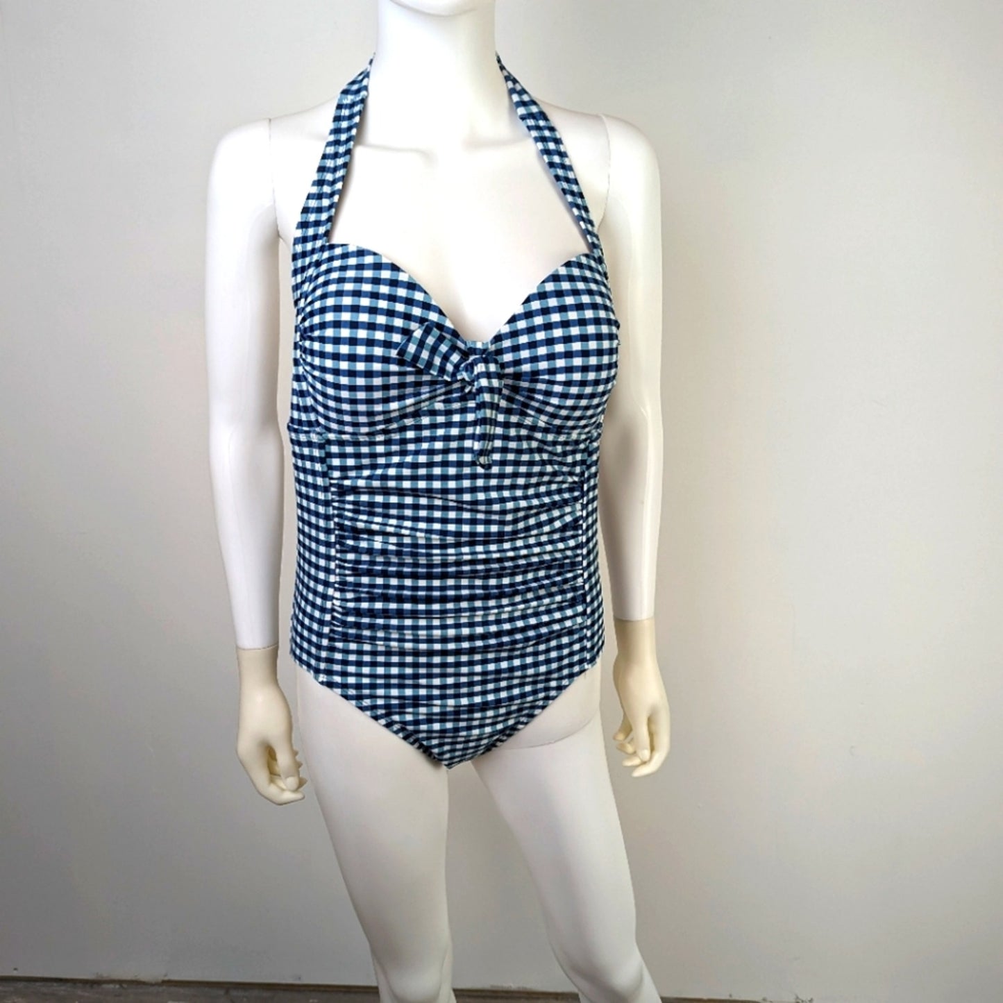 Merona Gingham Retro Swimsuit M