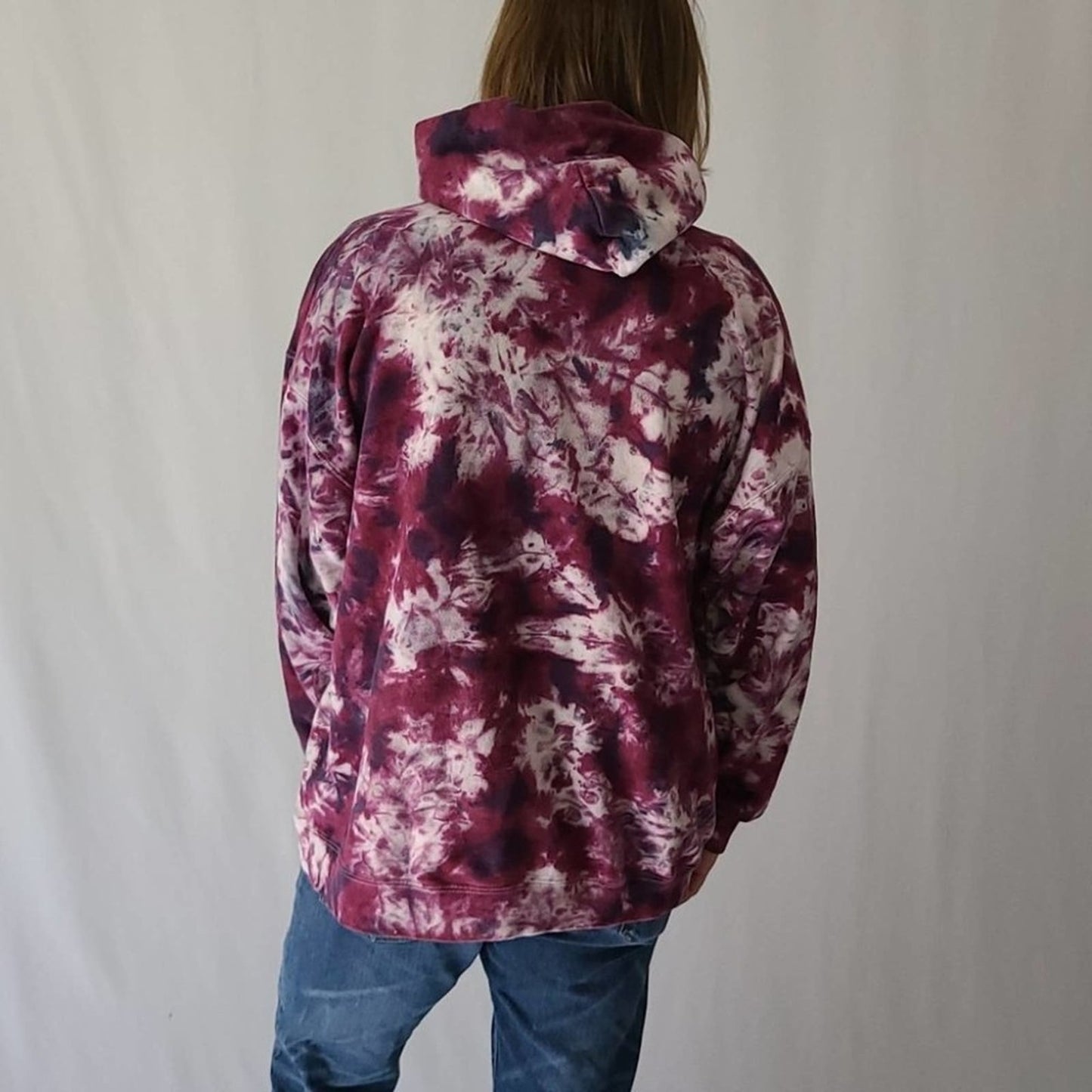 Oversized Bleached Hoodie tie dye