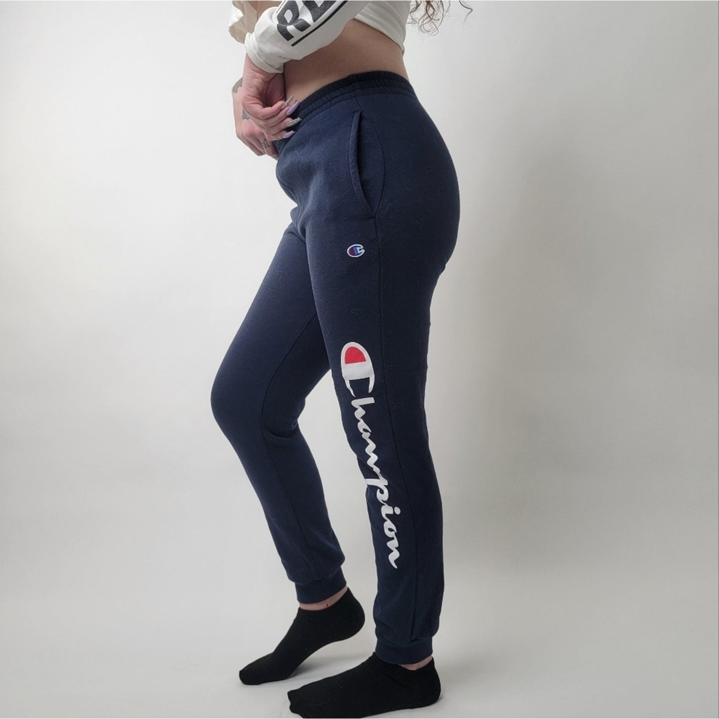 Champion Logo  Kids Sweatpants L