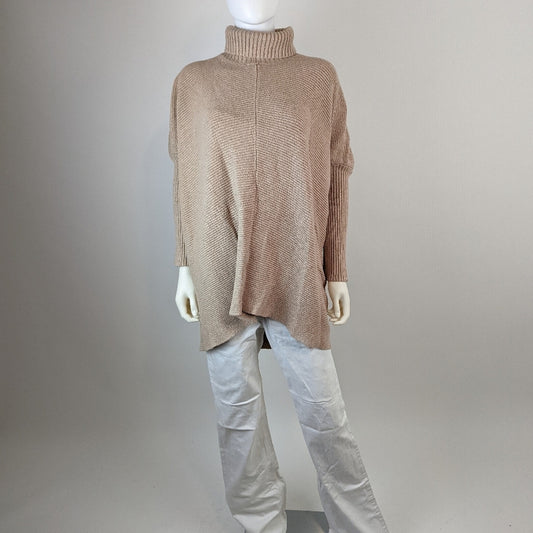 Oversized Ribbed Turtleneck Sweater XL