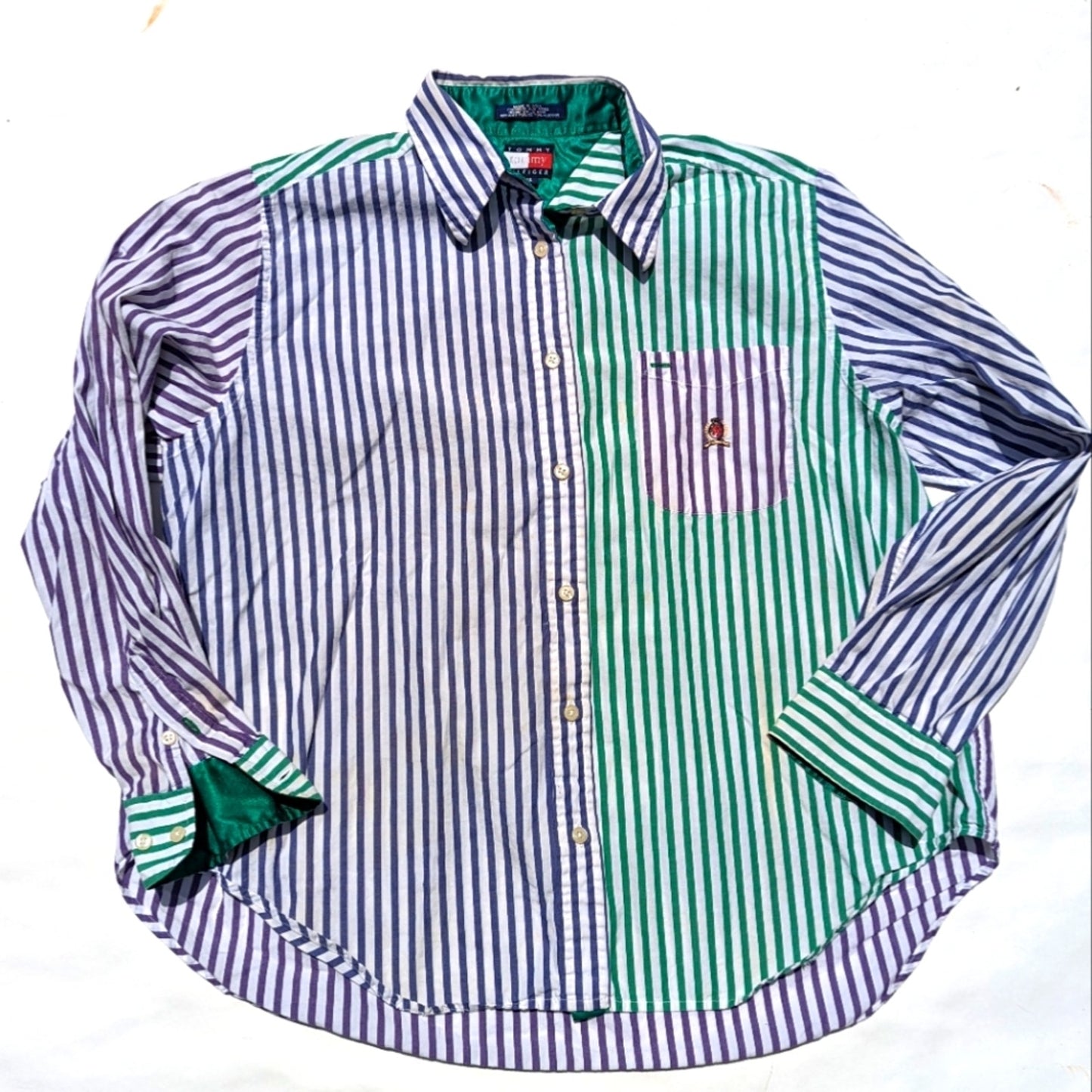 Vintage Tommy Hilfiger Striped Button Front Shirt 16