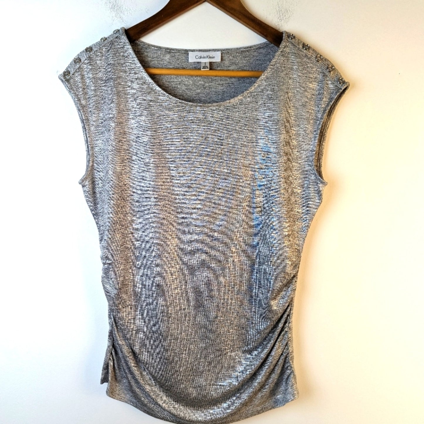 Calvin Klein Metallic Top / Medium