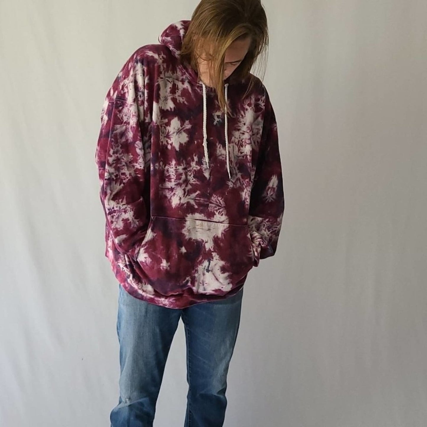 Oversized Bleached Hoodie tie dye