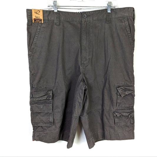 NWT Roundtree & Yorke Washed Utility Cargo Shorts 42x 15