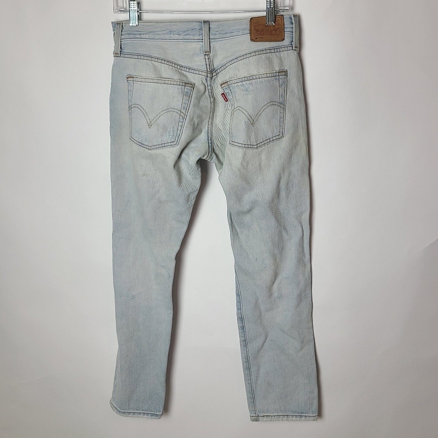 - Levi's 501 CT Distressed Acid Wash Tapered Jean