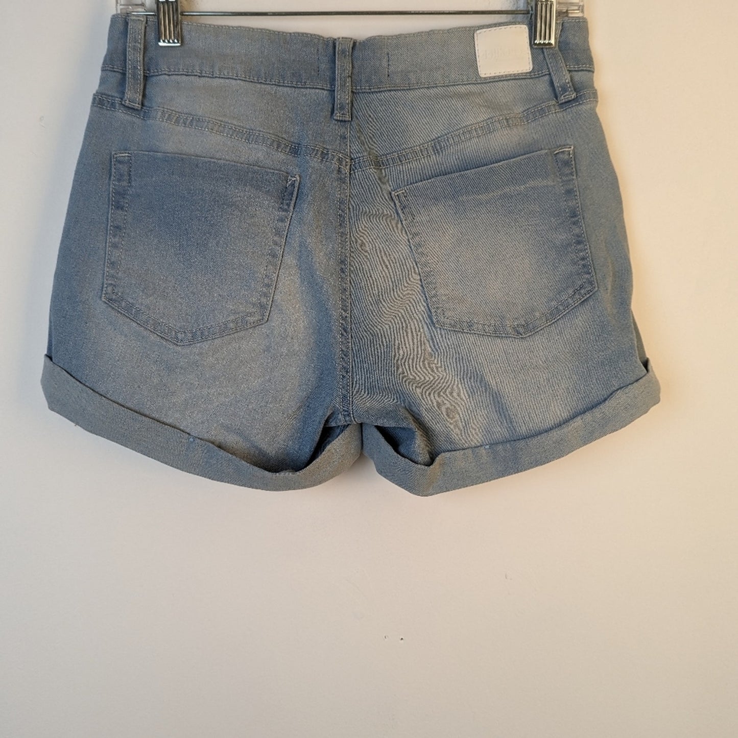 Dollhouse Distressed Mid Rise Jean Shorts