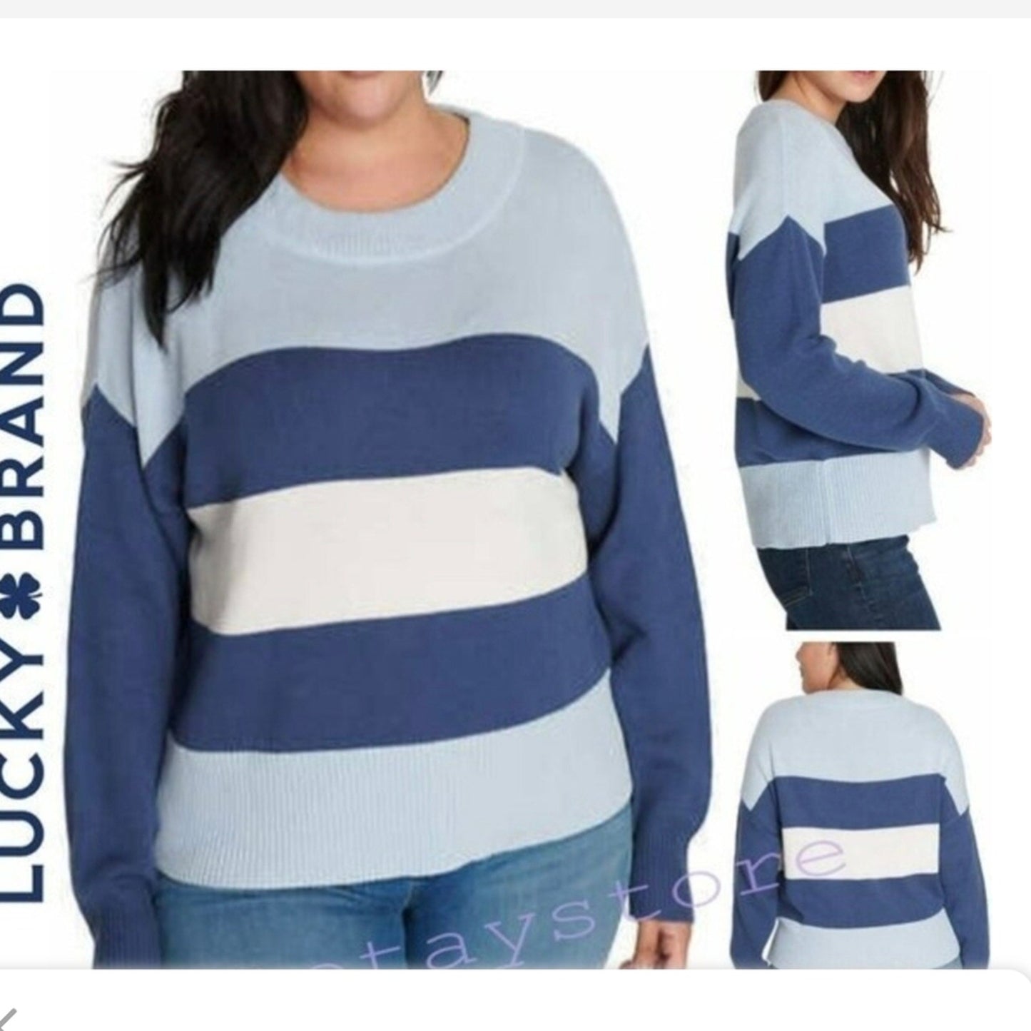 Lucky Brand Colorblock Sweater S