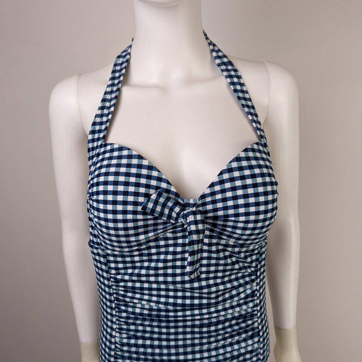 Merona Gingham Retro Swimsuit M