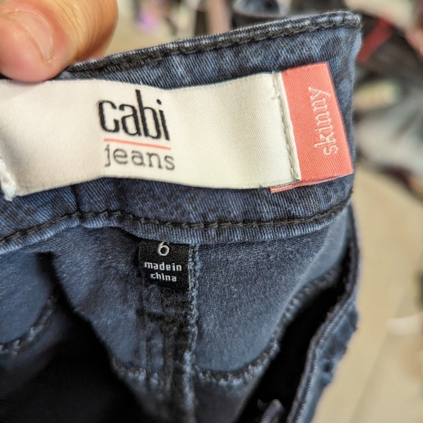 CAbi Floral Skinny Jeans - 6