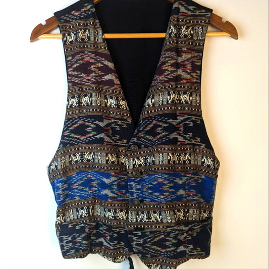 Vintage Aztec Boho Vest