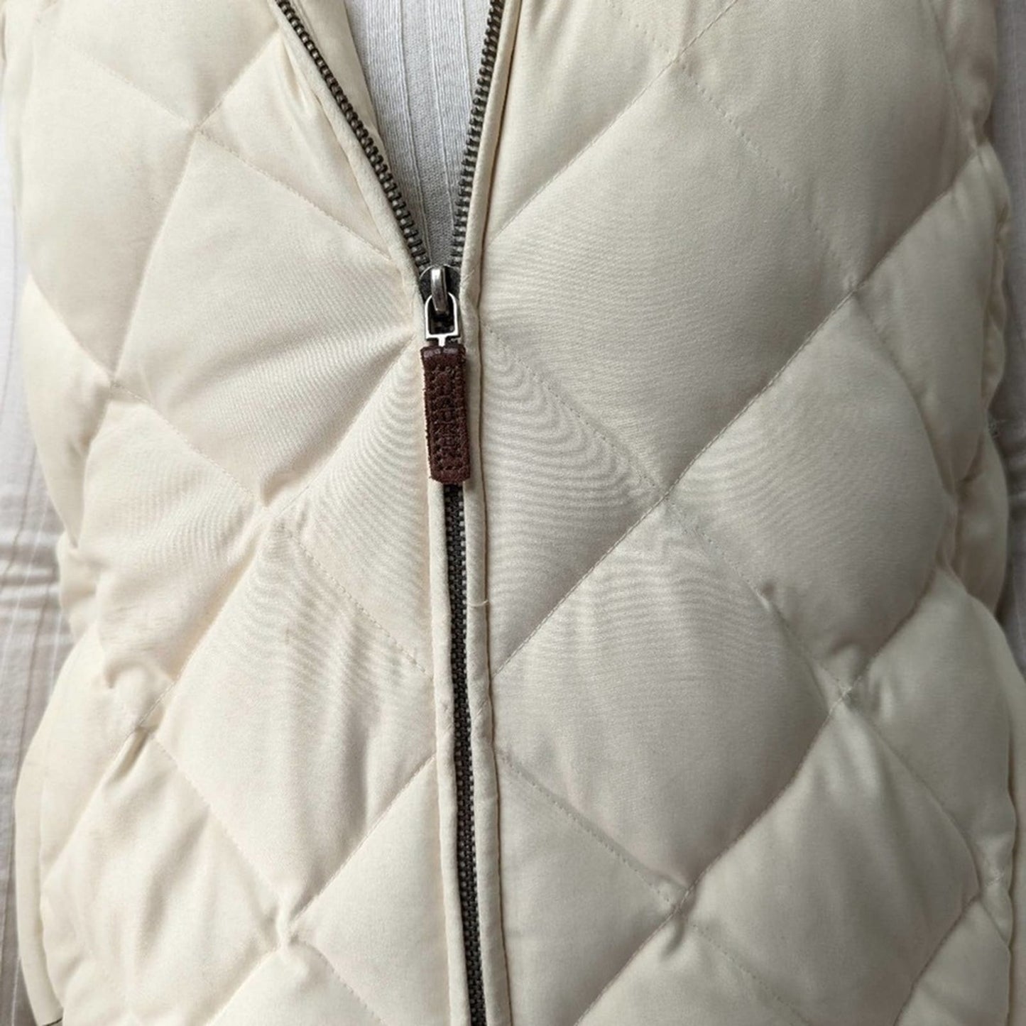 Lauren Ralph Lauren Creamy Quilted Hooded Puffer Vest