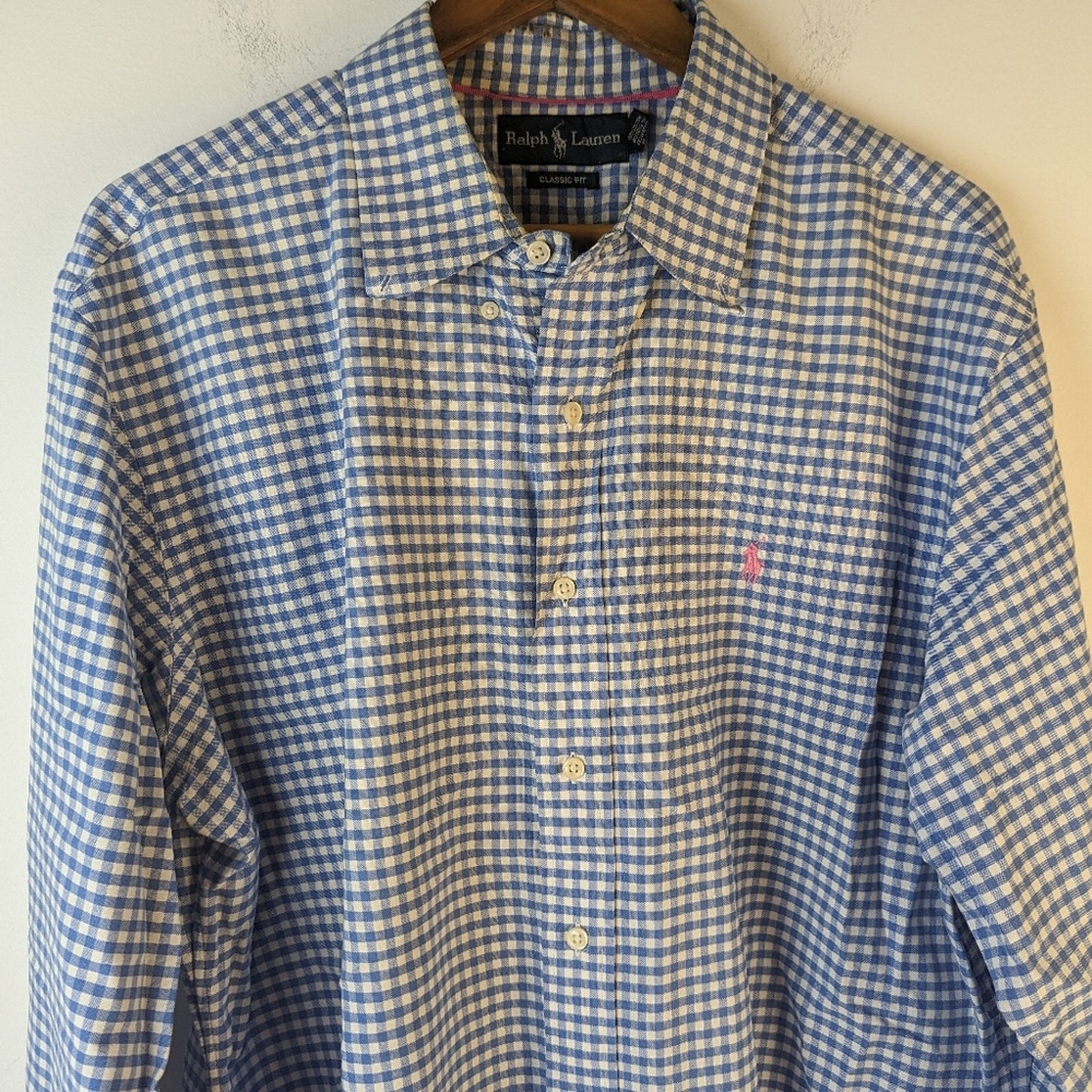 Ralph Lauren Mens Plaid Oxford Shirt - XL