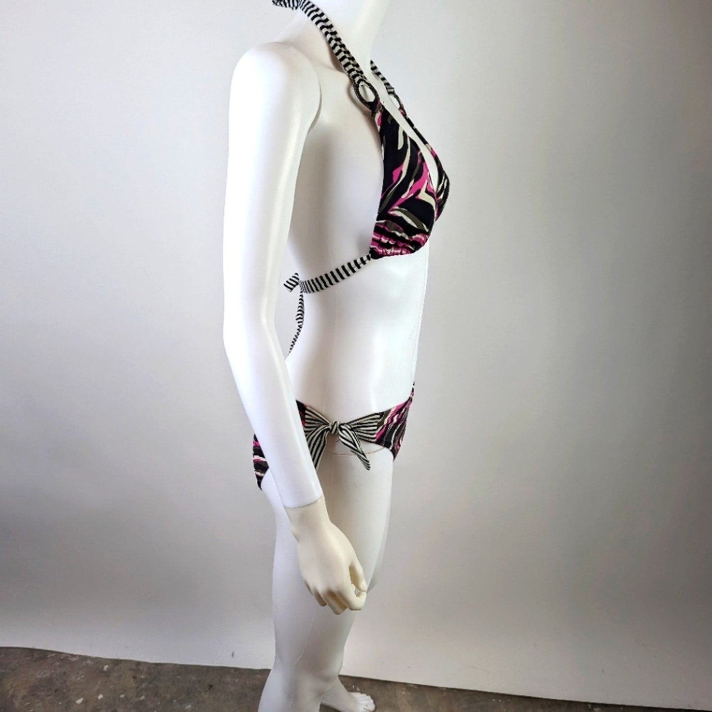 Skye Animal Striped Bikini - Small