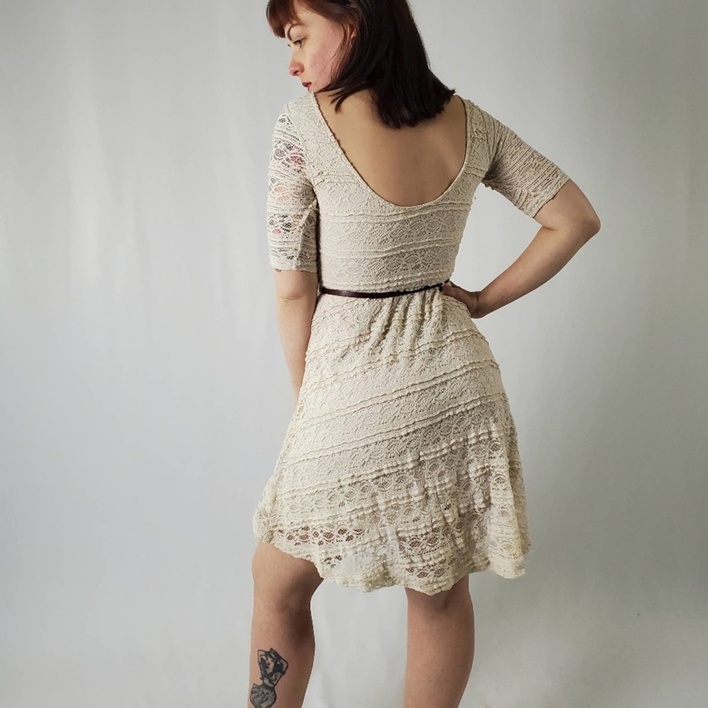 Rewind lace mini dress