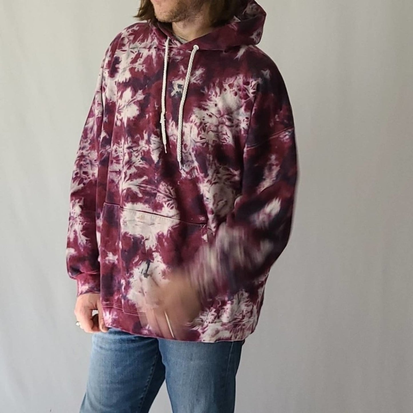 Oversized Bleached Hoodie tie dye