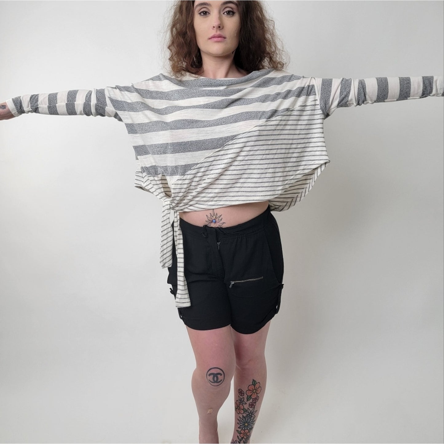 By Together | Striped Oversized Boxy Shirt S