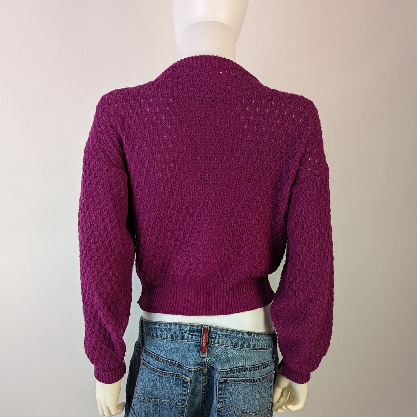 Vintage 80's Knit The Complex Cardigan M