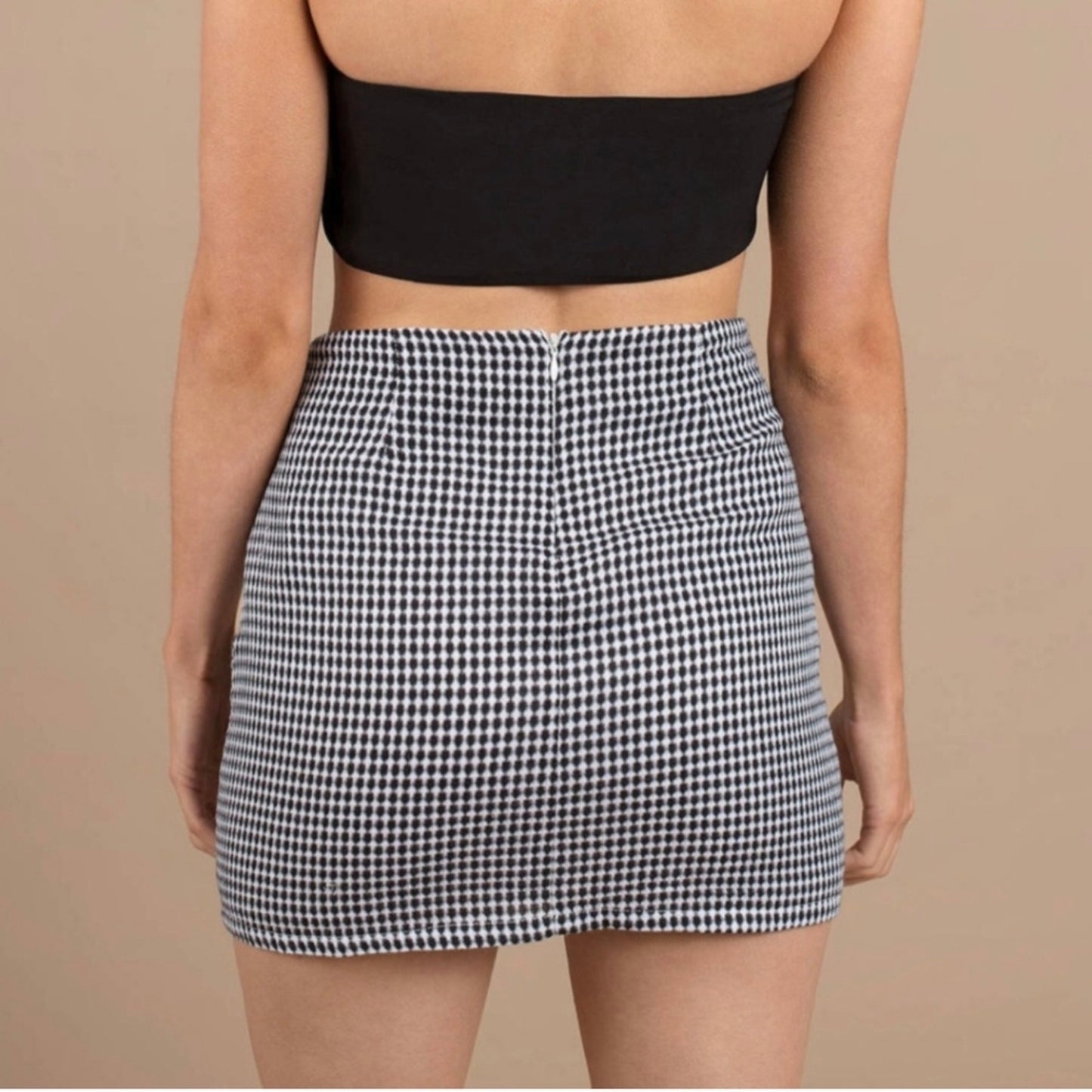 Shein Gingham Print Skirt / 4