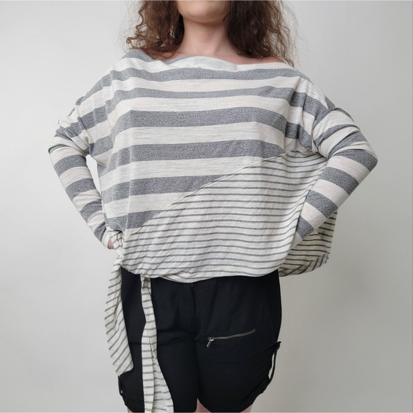 By Together | Striped Oversized Boxy Shirt S