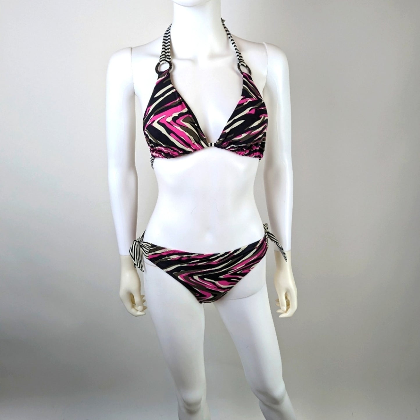 Skye Animal Striped Bikini - Small