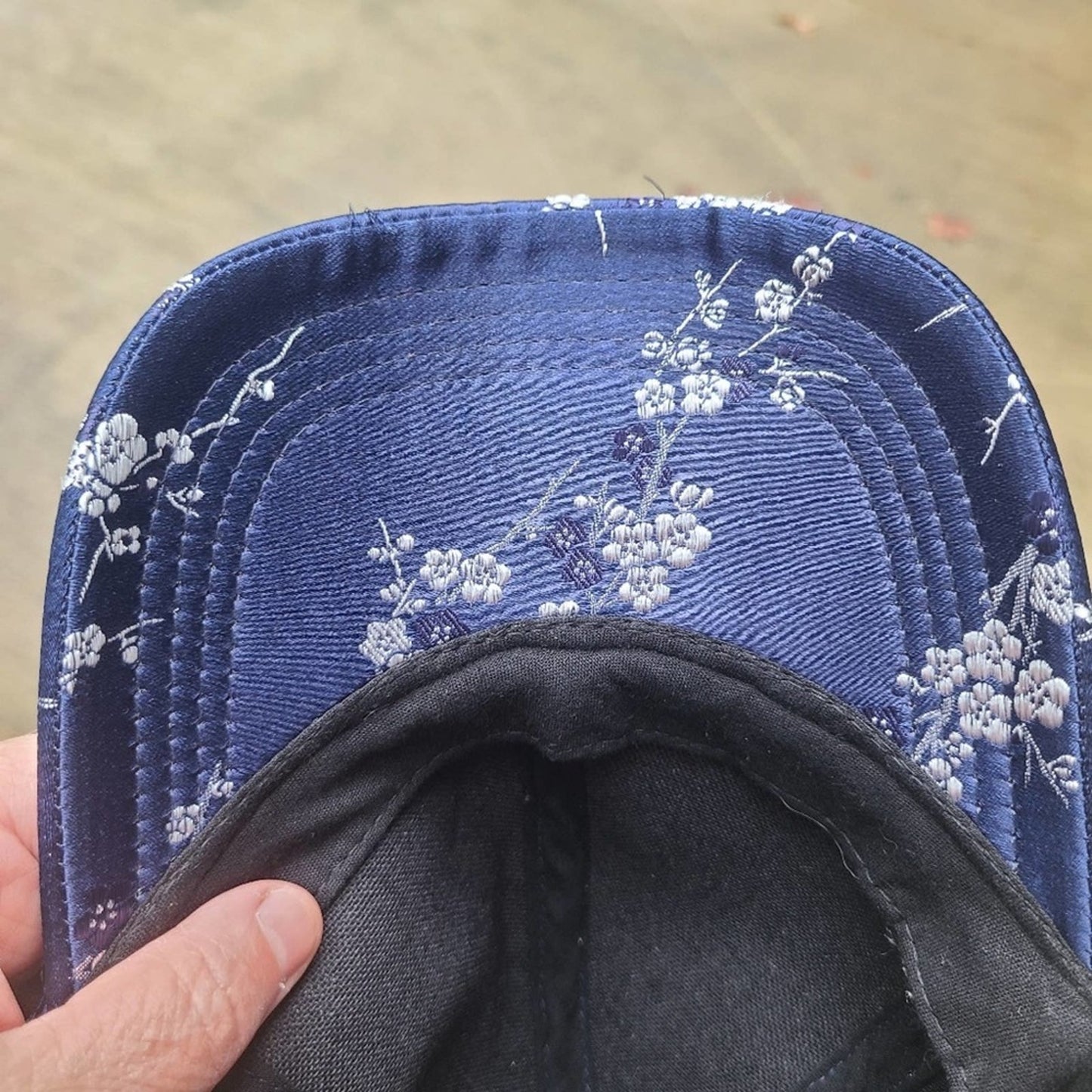 Marcus Adler Blue Silky Floral Cap