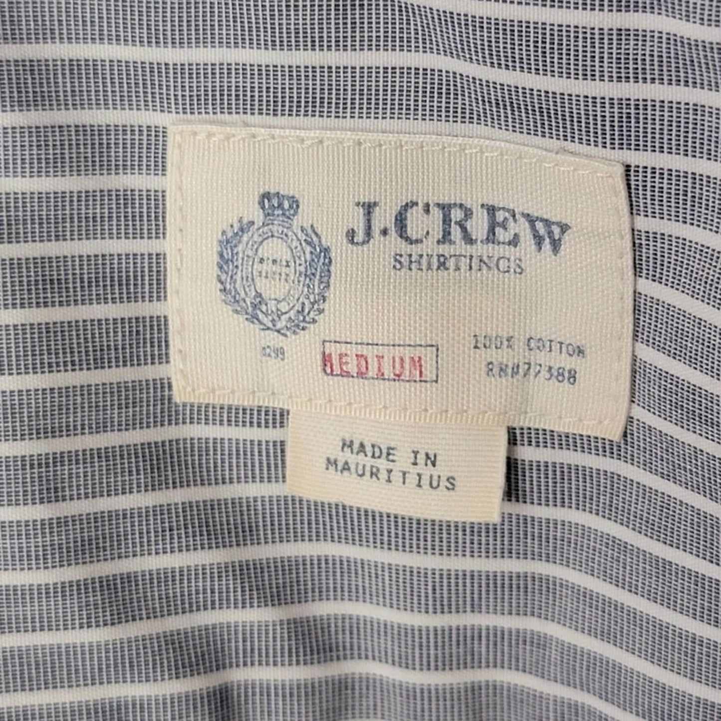 J. Crew Striped Button Down Long Sleeved Shirt - Medium