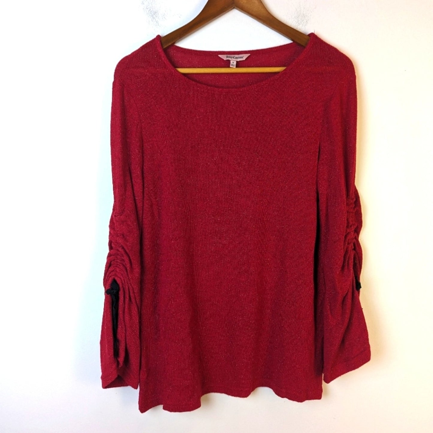 Juicy Couture Red Shimmering Top / Medium