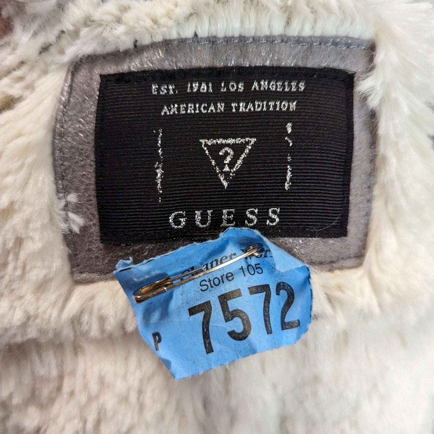 Guess Faux Suede Moto Bomber Jacket / Medium