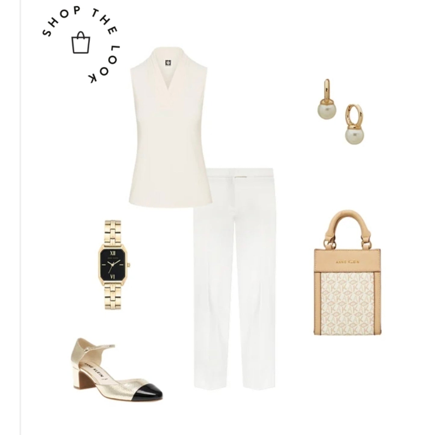 Anne Klein Classic White Trousers / 8