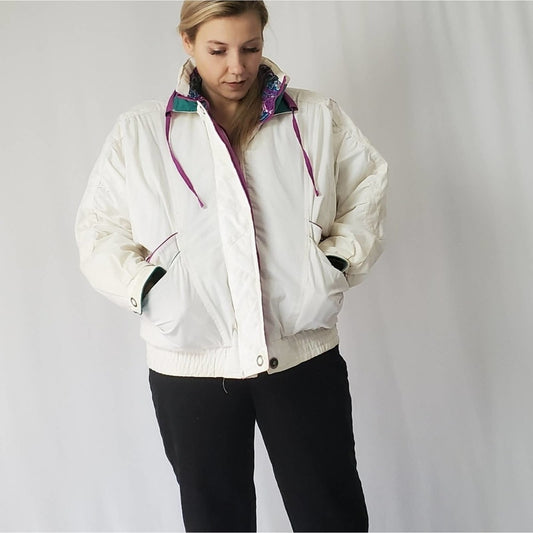 Vintage 80s - 90s Izzy Color Block Ski Jacket Coat