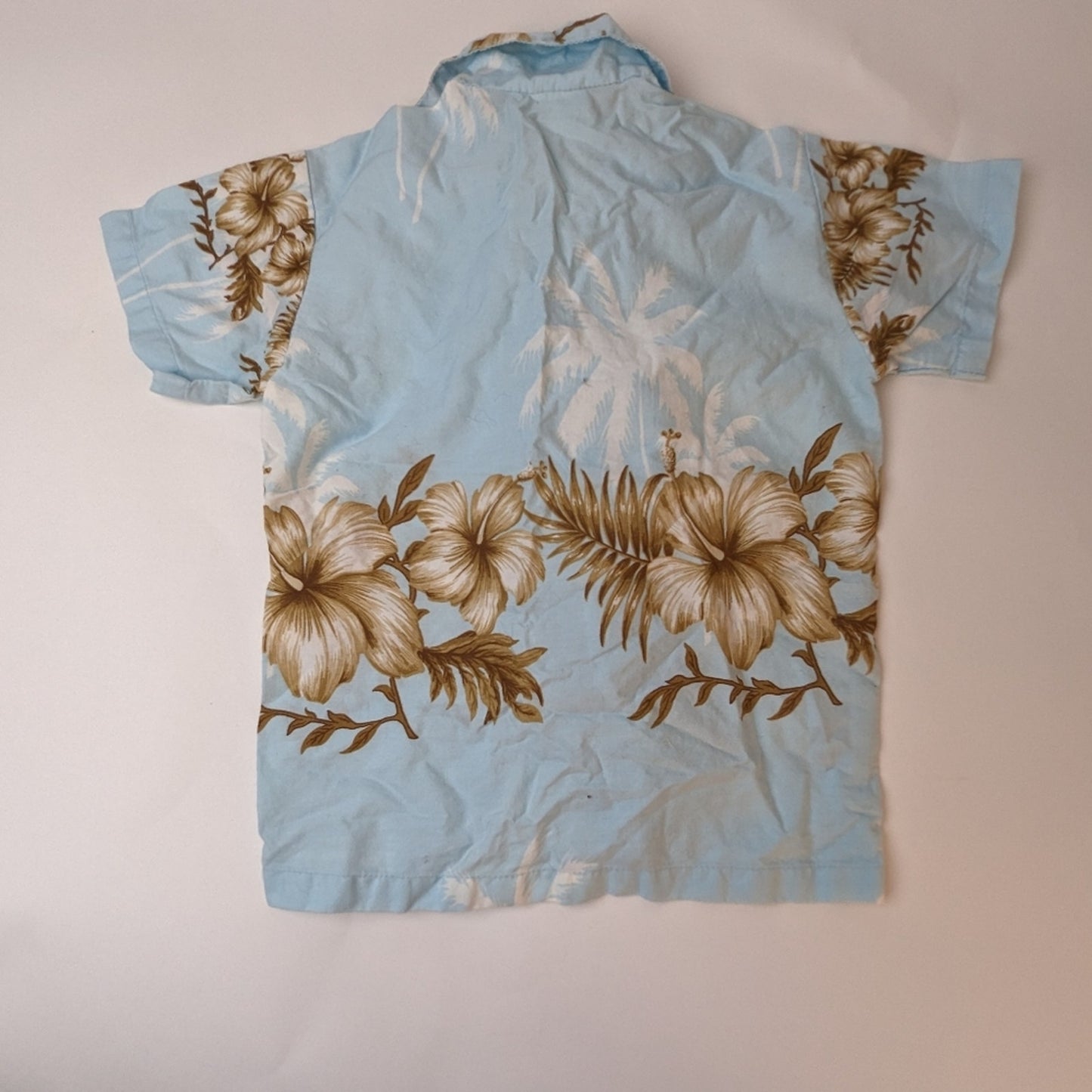 Hawaiian Floral Baby Shirt- 1/2