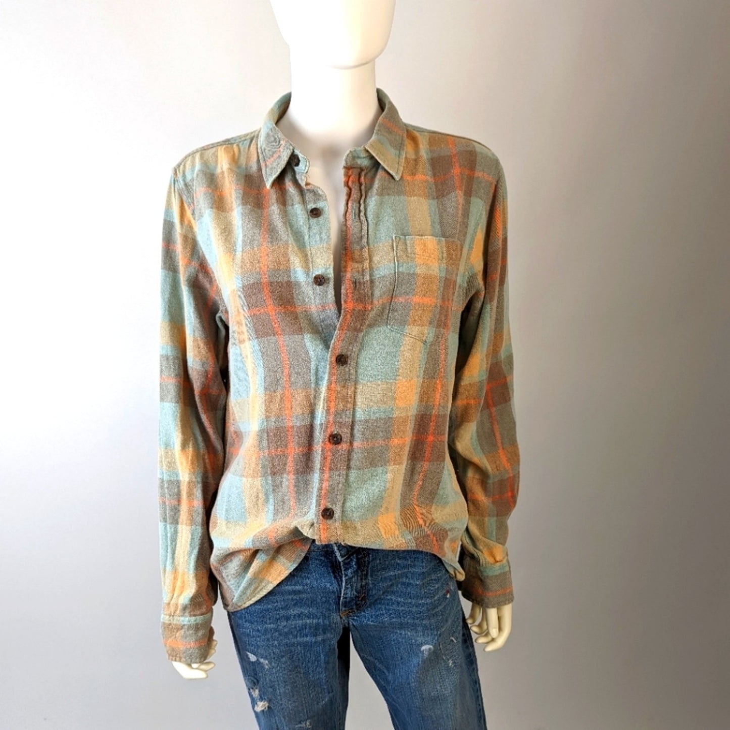 Pacsun Plaid Fall Button Front Shirt S