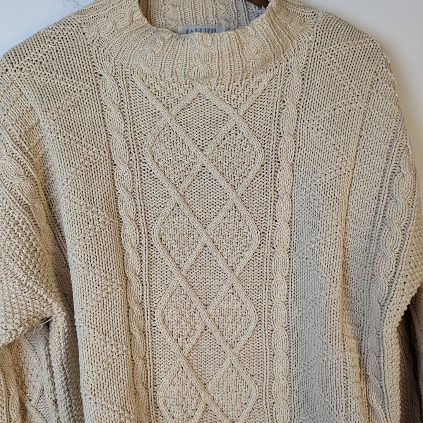 Vintage Fabrizio Cable Knit Sweater / Large