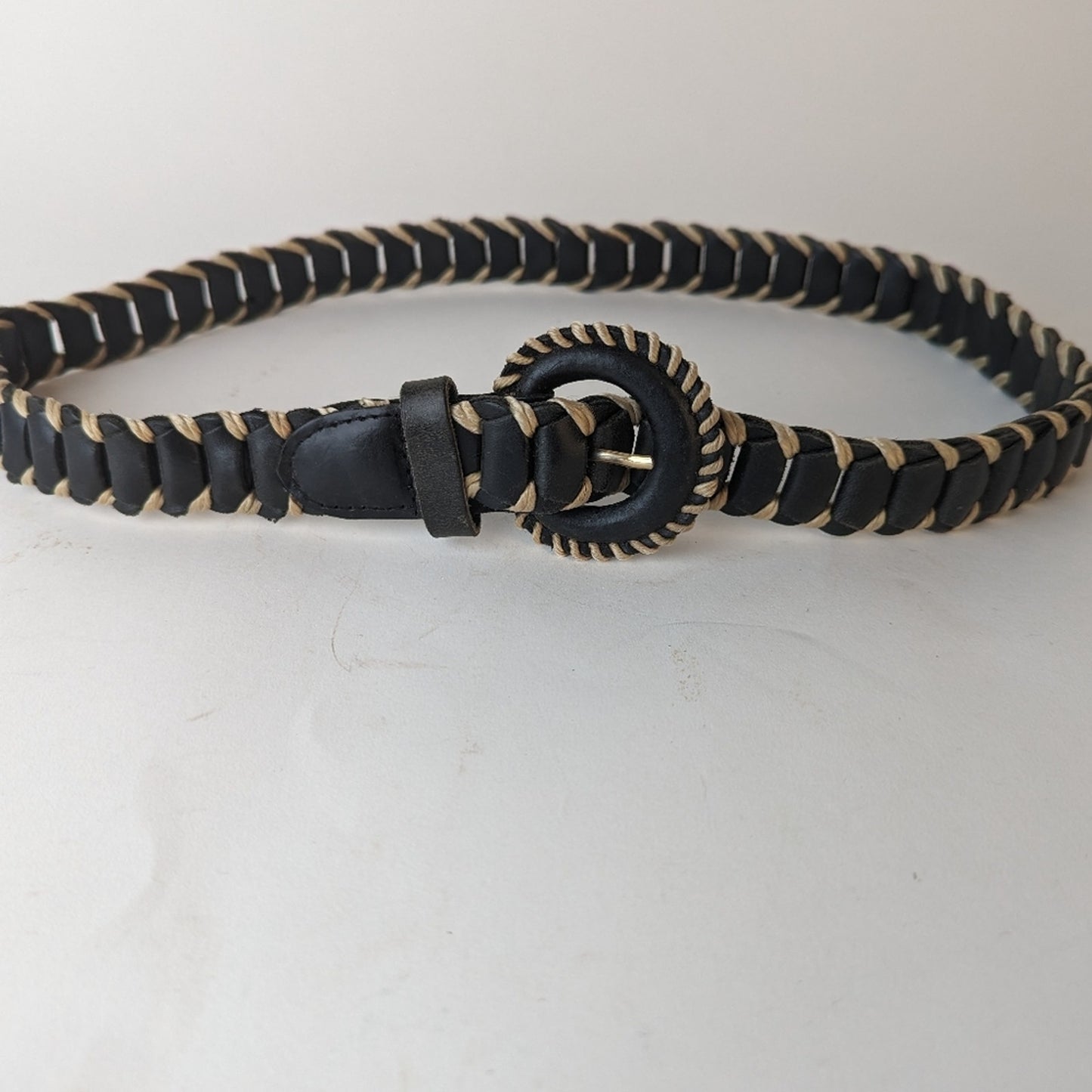 Leather Braided Belt / S-M