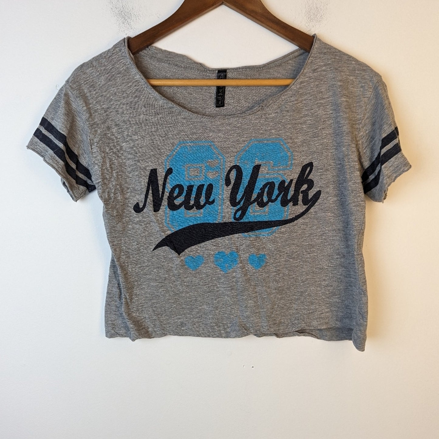 New York Cropped Tee Shirt - Small