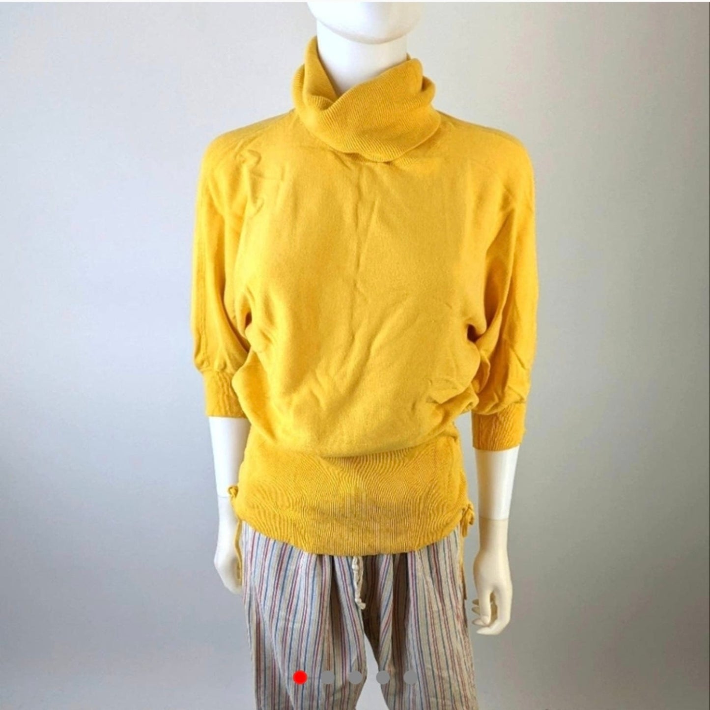 Frieda Kelly Yellow Turtleneck - Large