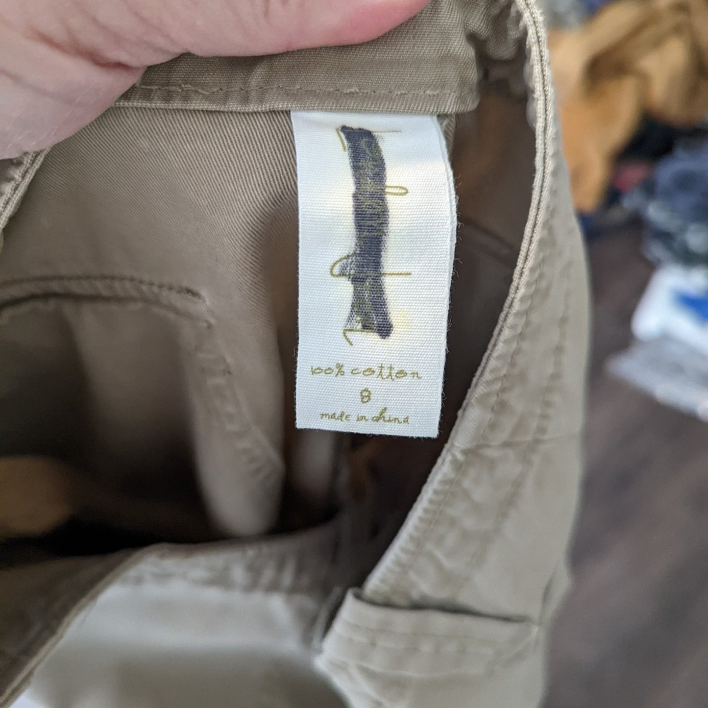 NWOT Deadstock London Jean Cargo Khaki Pants 8