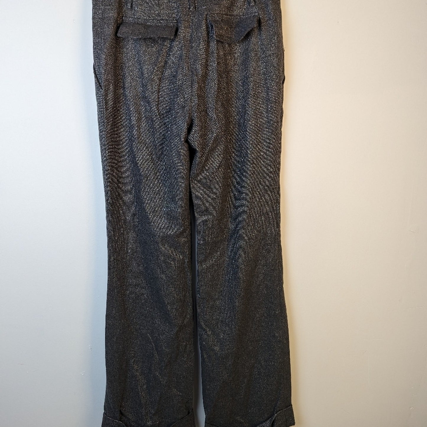 Per SE Silver Grey Wide Leg Wool Trousers - 6