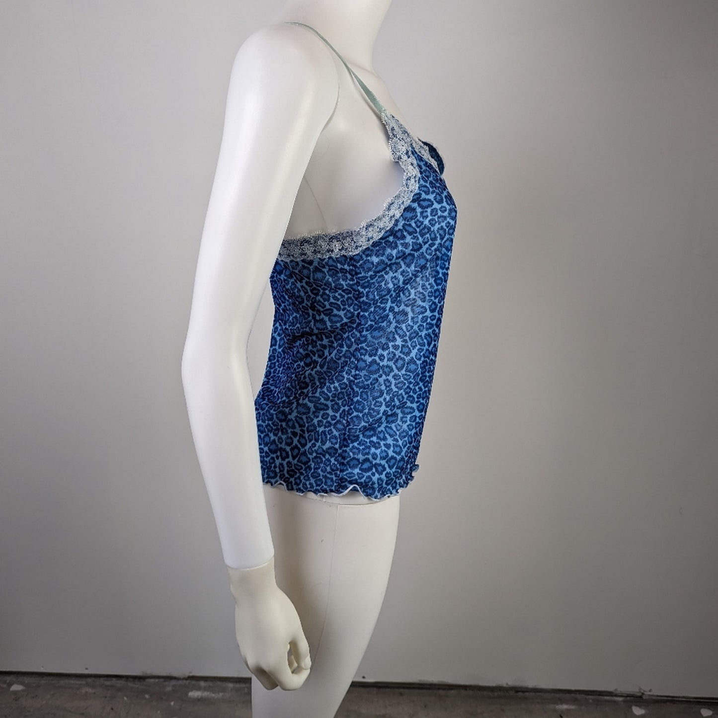 Blue Leopard Print Cami - S