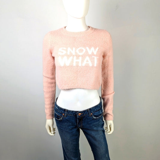 Garage Cropped Pink Sweater S