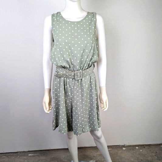 Vintage Fritzi 80's Polka Dot Romper M