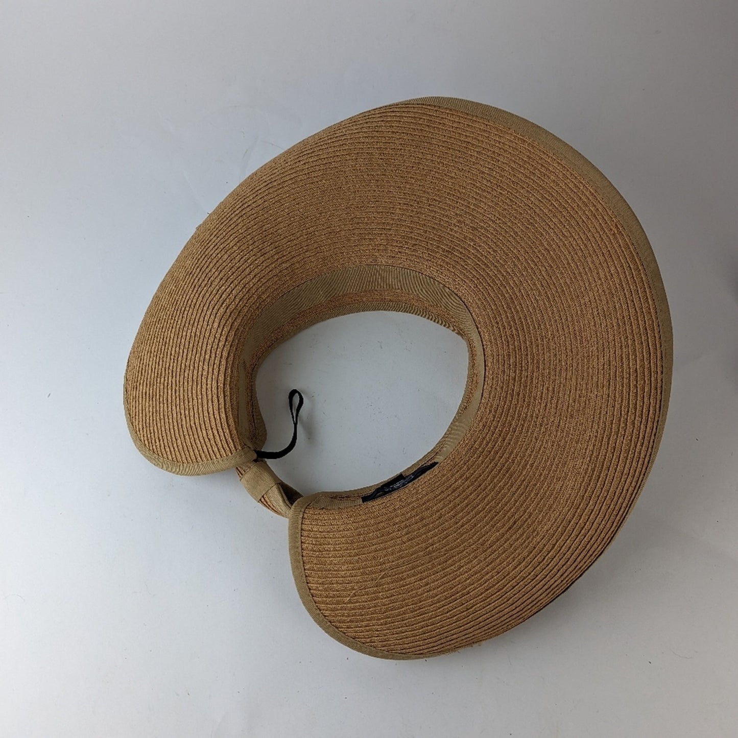 Blue Saks Fifth Avenue Straw Bow Hat