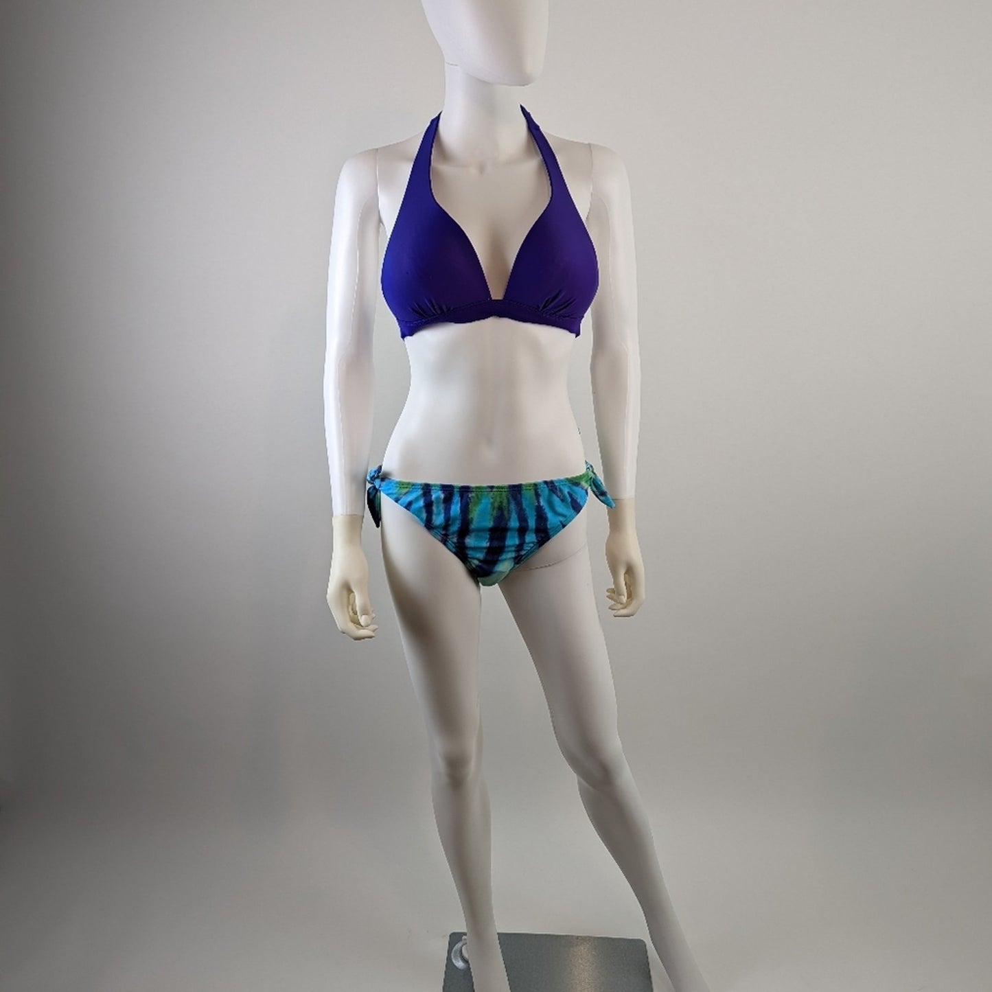 Mudd Padded Purple Triangle Swim Top S