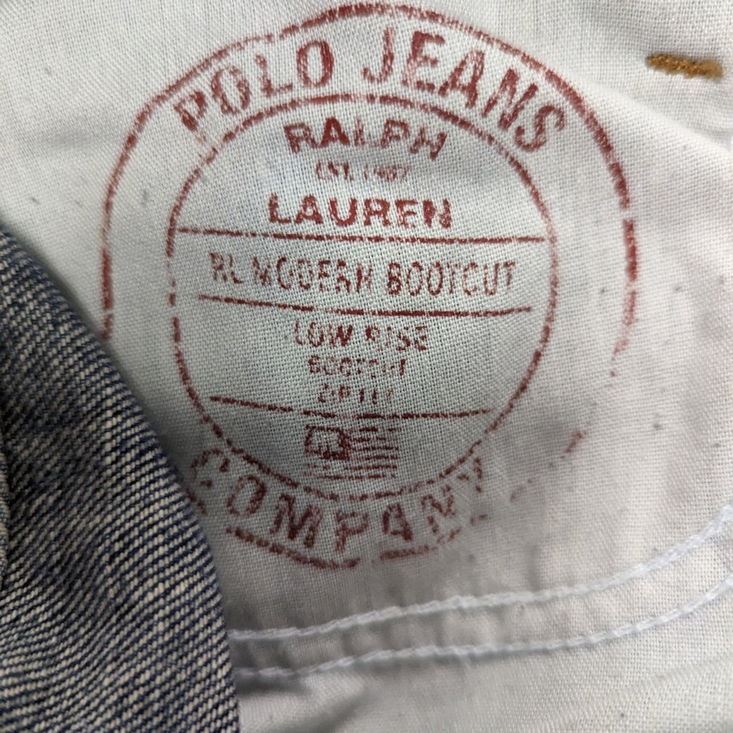 Polo Ralph Lauren Boot Cut Low Rise Jeans / 4 x 32