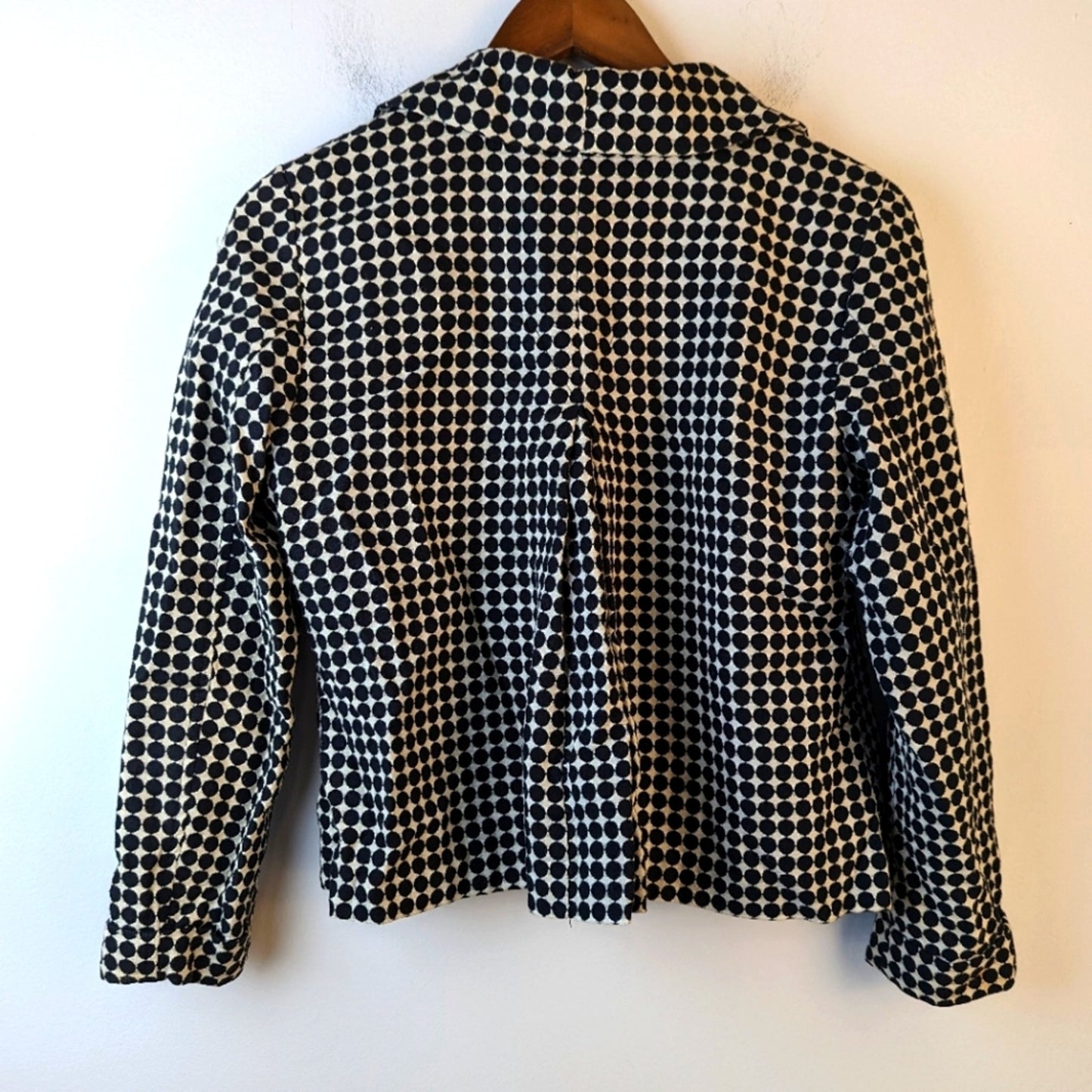 Vintage Polka Dot Cropped Jacket / Medium Petite